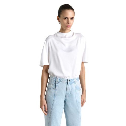 Cue Satin Cowl Neck Top